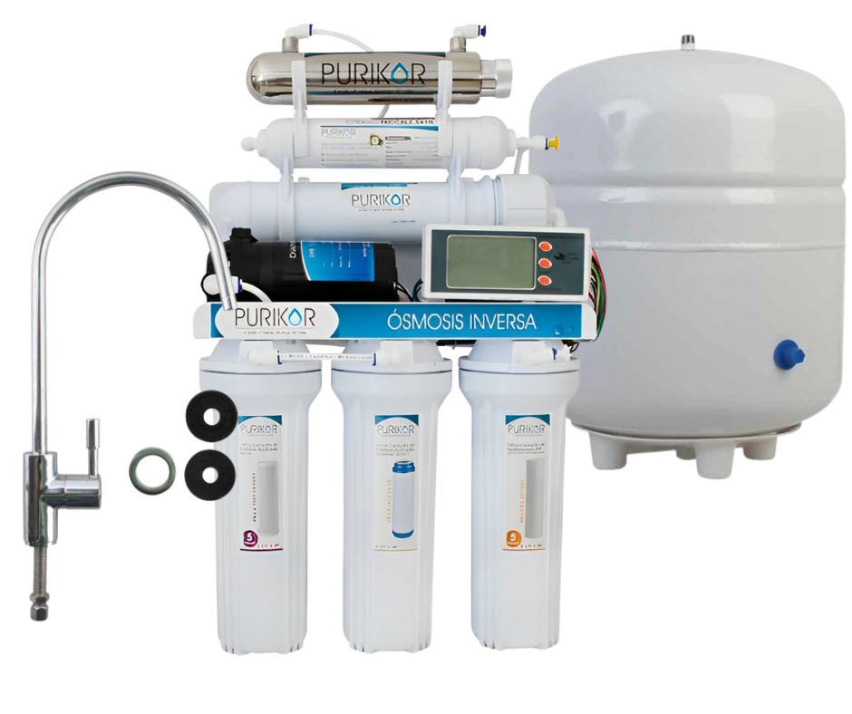 Sistema de purificación de agua de osmosis inversa de 6 etapas