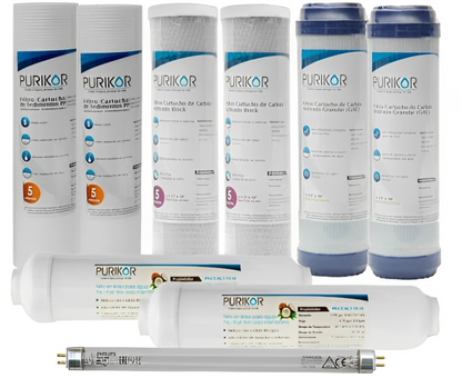 Sistema de purificación de agua de osmosis inversa de 6 etapas